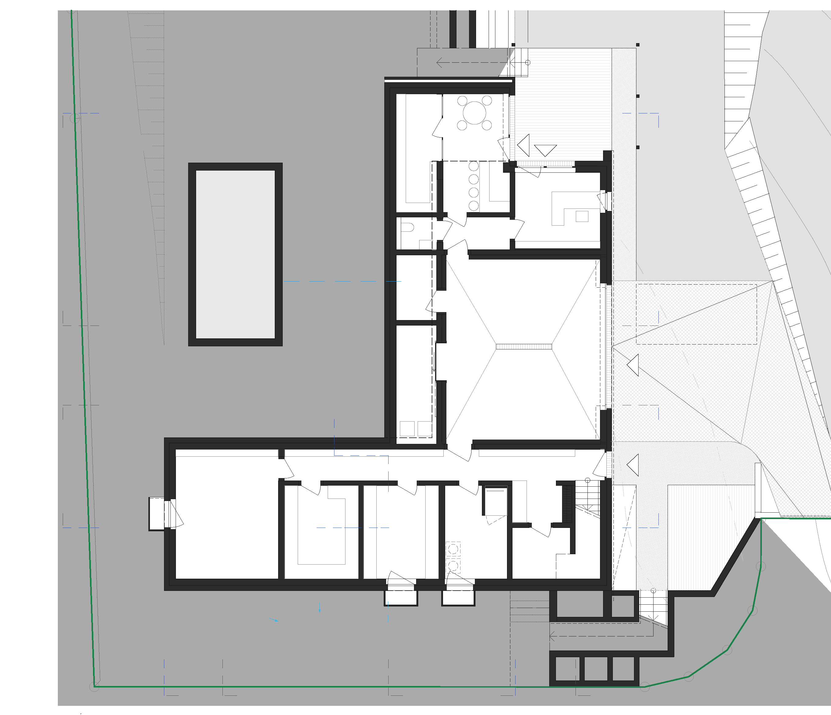 Neubau Haus RLS, Pöllau, Grundriss Keller